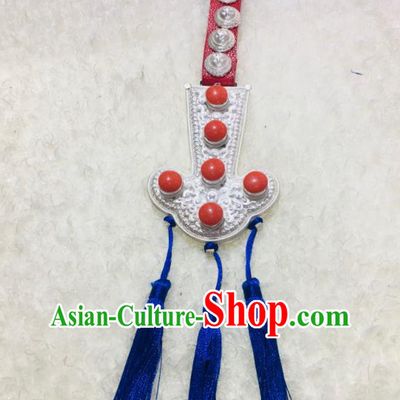 Handmade China Ethnic Wedding Belt Pendant Tibetan Robe Waistband Zang Nationality Cupronickel Waist Accessories