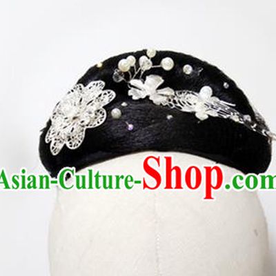 Chinese Beauty Dance Hairpieces Traditional Jasmine Flower Dance Wigs Chignon Classical Dance Hair Accessories Women Group Performance Headdress