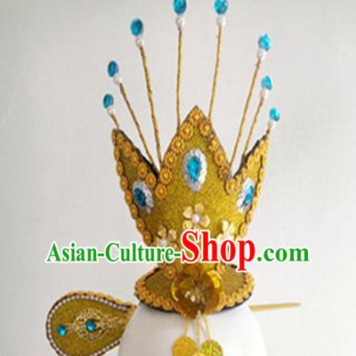 China Chaoxian Ethnic Dance Hair Crown Korean Nationality Dance Hair Accessories Folk Dance Hairpin