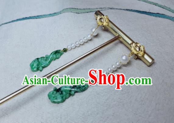 Handmade Chinese Cheongsam Ear Accessories National Jadeite Earrings Traditional Ear Jewelry Pearls Eardrop Handmade Chinese Cheongsam Ear Accessories National Jadeite Earrings Traditional Ear Jewelry Pearls Eardrop
