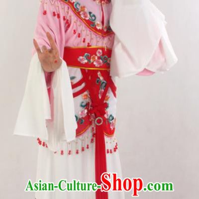 Chinese Beijing Opera Hua Tan Garment Costumes Ancient Fairy Pink Dress Outfits Traditional Shaoxing Opera A Dream in Red Mansions Clothing