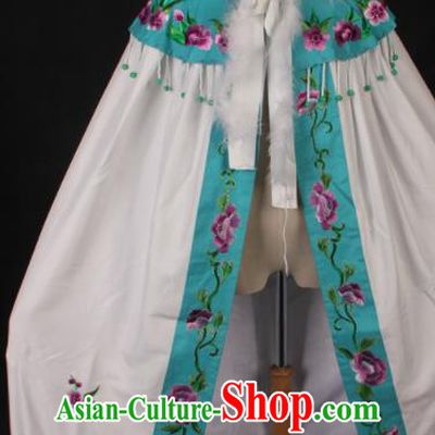 Chinese Traditional Shaoxing Opera Actress Clothing Beijing Opera Hua Tan Cape Ancient Princess Embroidered Mantle
