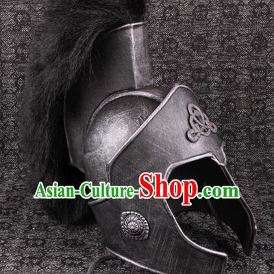 Custom Rome Warrior Hat European Medieval Ages General Helmet Sparta Hero Headwear
