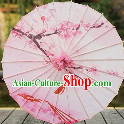 Chinese Handmade Silk Umbrella Traditional Hanfu Prop Umbrella Classical Dance Printing Umbrellas