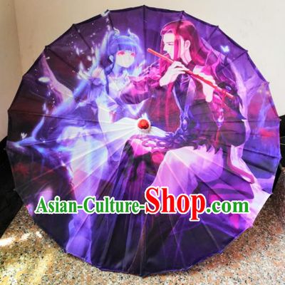Chinese Cartoon Umbrella Classical Umbrella Printing Umbrella Handmade Silk Umbrellas