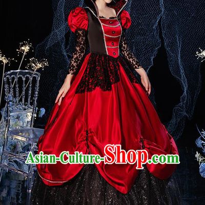 Top French Queen Formal Attire European Drama Performance Clothing Western Court Empress Full Dress Christmas Garment Costume