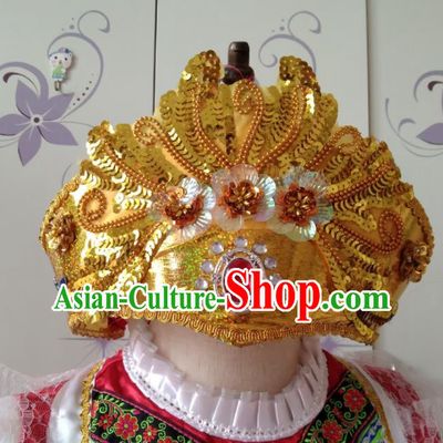Custom Russia Dance Hair Crown Modern Dance Hair Accessories Russian Traditional Dance Hat Headdress