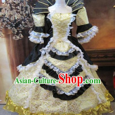 Top England Royal Formal Attire European Drama Performance Clothing Western Queen Lace Full Dress Christmas Princess Garment Costume