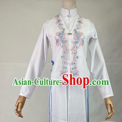 Chinese Ming Dynasty Young Beauty White Dress Outfits Traditional Drama The Sword and the Brocade Tan Songyun Garment Costumes Ancient Noble Lady Clothing