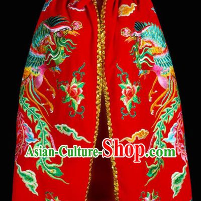 Chinese Beijing Opera Swordswoman Garment Costume Peking Opera Actress Mantle Traditional Cosplay Goddess Embroidered Red Cape