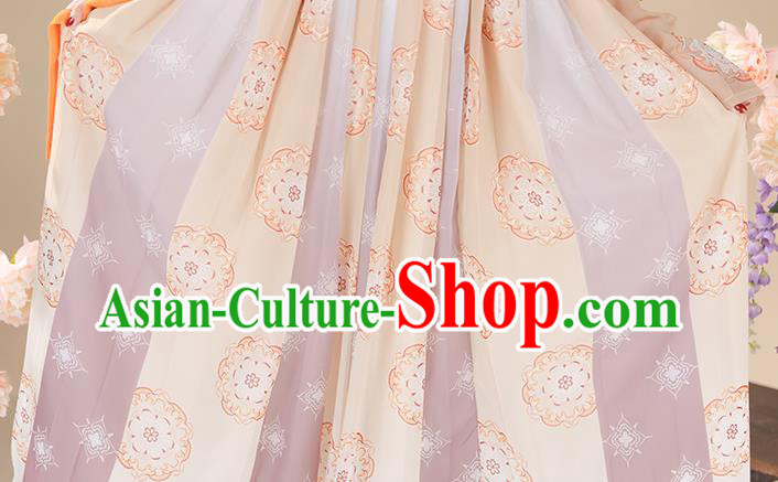 China Traditional Hanfu Garment Costumes  Ancient Princess Hanfu Dress Tang Dynasty Palace Beauty Clothing