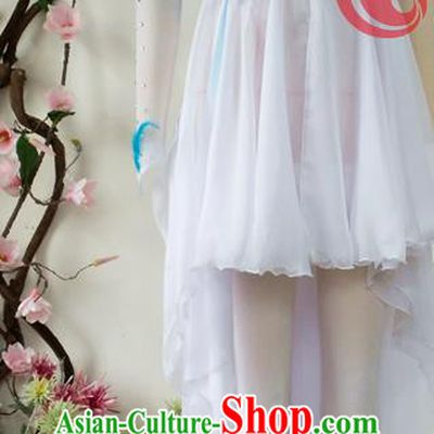 Chinese Classical Dance Garment Costumes Woman Stage Performance Blue Dress Outfits Spring Festival Gala Egret Dance Clothing