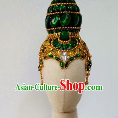 Top China Female Group Dance Hair Accessories Stage Performance Fairy Dance Headdress Classical Dance Hair Crown