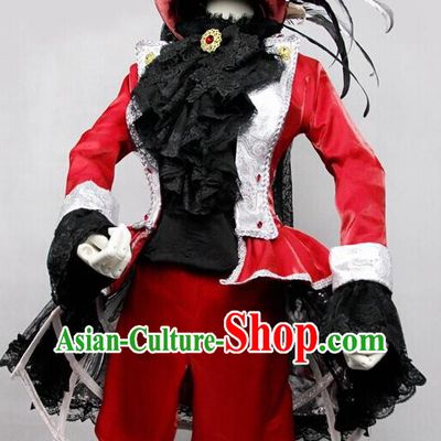Custom Cosplay Pirates Black Lace Dress Halloween Fancy Ball Garment Costume Spanish Female Pirate Clothing