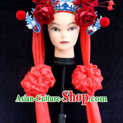 China Opera Actress Dance Hat Beijing Opera Swordswoman Headdress Ancient Female General Helmet