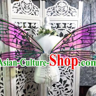 Custom Brazil Parade Props Cosplay Fairy Wings Halloween Dragonfly Decorations Carnival Catwalks Back Accessories