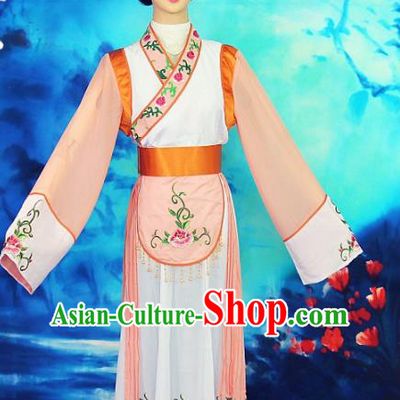 Chinese Ancient Servant Girl Dress Outfits Traditional Shaoxing Opera Young Lady Garment Costume Beijing Opera Xiaodan Clothing