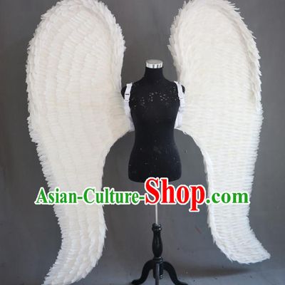 Custom Halloween Catwalks Giant Props Christmas Day Performance Deluxe Angel Wings Miami Stage Show Feather Back Accessories