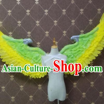 Custom Stage Show Props Opening Dance Angel Wear Miami Show Accessories Christmas Feathers Wings Halloween Performance Decorations