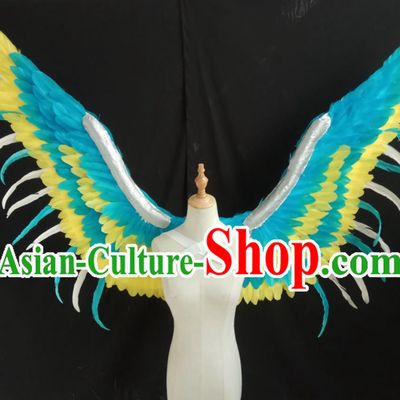 Custom Stage Show Props Opening Dance Wear Miami Catwalks Feather Accessories Christmas Angel Wings Halloween Cosplay Back Decorations