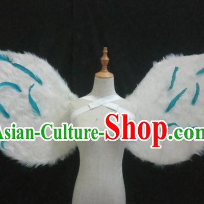 Custom Halloween Cosplay Performance Decorations Stage Show Props Opening Dance Wear Miami Catwalks Accessories Christmas Feather Angel Wings