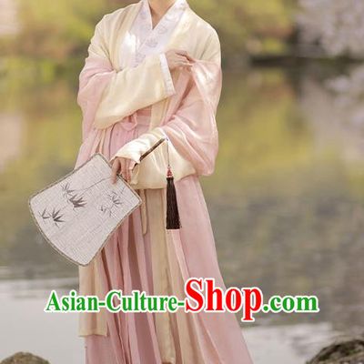 China Traditional Hanfu Dress Ancient Young Beauty Garment Costumes Song Dynasty Court Princess Historical Clothing Full Set