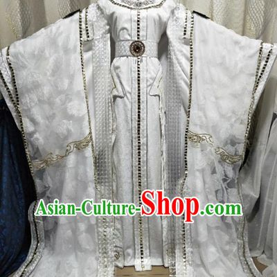 Chinese Puppet Show Swordsman Garment Costumes Ancient Heaven Lord Robe Uniforms Traditional Cosplay Emperor Clothing