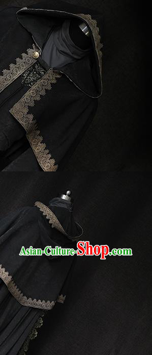 Top Cosplay Queen Black Dress Gothic Royal Countess Garment Costume Demon Angel Clothing Top Cosplay Queen Black Dress Gothic Royal Countess Garment Costume Demon Angel Clothing