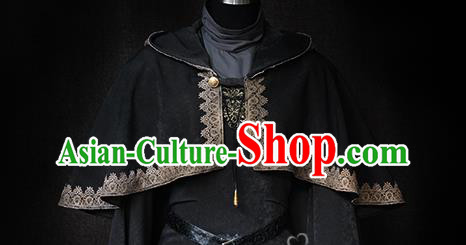 Top Cosplay Queen Black Dress Gothic Royal Countess Garment Costume Demon Angel Clothing Top Cosplay Queen Black Dress Gothic Royal Countess Garment Costume Demon Angel Clothing