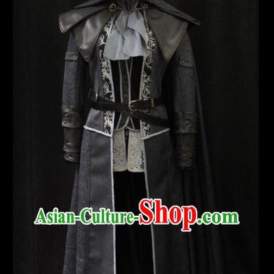 Custom European Prince Garment Costumes Western Warrior Leather Suits Cosplay Knight Clothing