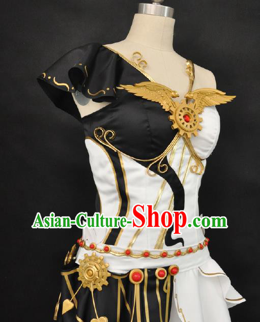 Top Cosplay Fairy Dress Game Character Swordswoman Garment Costume Traditional Chivalrous Lady Clothing Top Cosplay Fairy Dress Game Character Swordswoman Garment Costume Traditional Chivalrous Lady Clothing