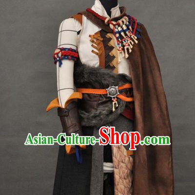 Chinese Swords of Legends Warrior Ji Xuanyuan Garment Costumes Ancient Swordsman Uniforms Traditional Cosplay Young Knight Clothing
