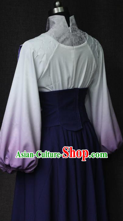 Top Cosplay Maidservant Dress Swords of Legends Swordswoman Garment Costume Traditional Kung Fu Lady Clothing Top Cosplay Maidservant Dress Swords of Legends Swordswoman Garment Costume Traditional Kung Fu Lady Clothing