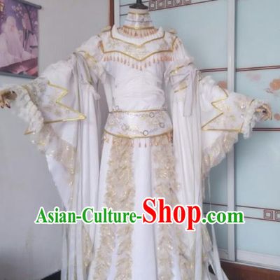 China Ancient Fairy Princess Clothing Cosplay Empress Dress Outfits Traditional Puppet Show Xiang Ling Garment Costumes