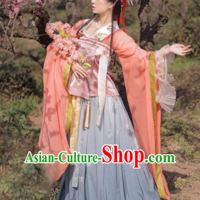 China Ancient Palace Princess Hanfu Dress Attires Southern and Northern Dynasties Young Beauty Garment Costumes Traditional Court Historical Clothing