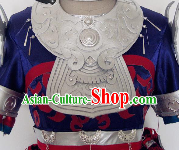 Custom Young Lady Clothing Halloween Princess Garment Costume Cosplay Swordswoman Navy Dress Outfits Custom Young Lady Clothing Halloween Princess Garment Costume Cosplay Swordswoman Navy Dress Outfits