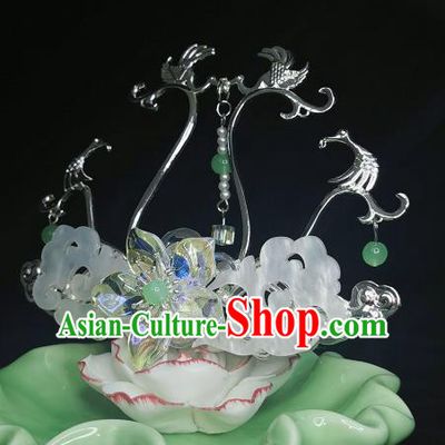 Chinese Jin Dynasty Princess Hair Crown Traditional Hanfu Hair Accessories Ancient Swordswoman Hairpin