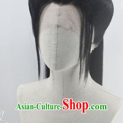 Chinese Traditional The Untamed Jiang Yanli Hairpieces Cosplay Young Lady Hair Accessories Ancient Taoist Nun Wigs Headwear