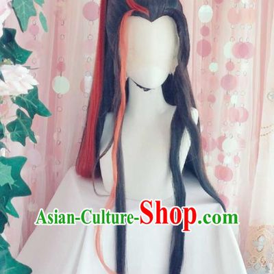 Handmade China Traditional Puppet Show Tian Bugu Hairpieces Ancient Swordsman Headdress Cosplay Young Hero Wigs and Hair Crown