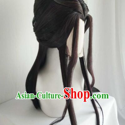 Chinese Cosplay Imperial Consort Hair Accessories Ancient Goddess Wigs Headwear Traditional Puppet Show Young Beauty Li Jianshi Hairpieces
