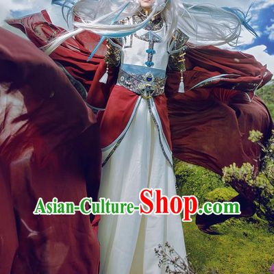 Custom China Puppet Show Royal Highness Clothing Ancient Young Childe Garment Costumes Cosplay Prince Outfits