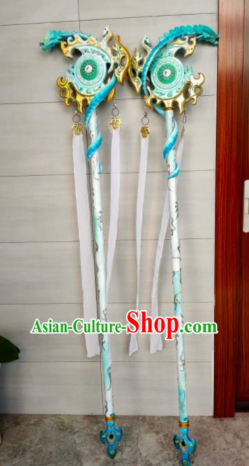 Custom Chinese Handmade Swordsman Props Cosplay Mace Accessories Puppet Show Sceptre Custom Chinese Handmade Swordsman Props Cosplay Mace Accessories Puppet Show Sceptre