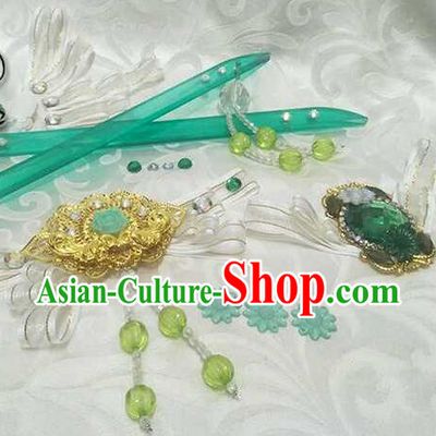 China Traditional Puppet Show Goddess Hair Accessories Cosplay Fairy Princess Hair Sticks Ancient Young Lady Hairpins