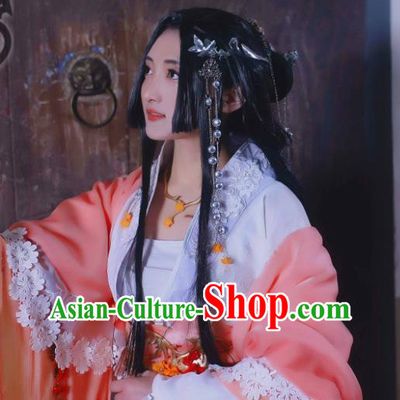 Custom Chinese Cosplay Imperial Consort Garment Costumes Traditional Ni Shui Han Fu Wanqing Pink Dress Outfits Ancient Queen Clothing