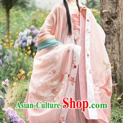 China Tang Dynasty Palace Princess Historical Clothing Traditional Court Lady Hanfu Dress Ancient Noble Beauty Garment Costumes