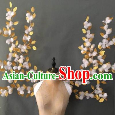 Top Halloween Catwalks Back Decorations Cosplay Angel Branch Props Opening Dance Feather Wings Brazilian Parade Accessories