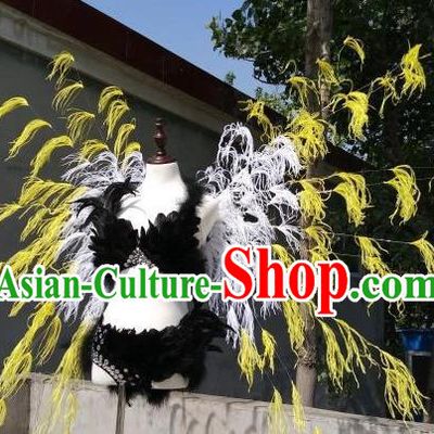 Top Stage Show Feather Wings Opening Dance Back Accessories Cosplay Angel Decorations Miami Catwalks Props