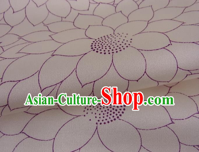 Japanese Traditional Festival Clothing Classical Sunflowers Pattern Tsukesage Kimono Female Beige Yukata Dress Japanese Traditional Festival Clothing Classical Sunflowers Pattern Tsukesage Kimono Female Beige Yukata Dress