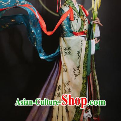 China Traditional Historical Costumes Ancient Goddess Queen Dress Clothing Song Dynasty Court Empress Hanfu Garments Complete Set