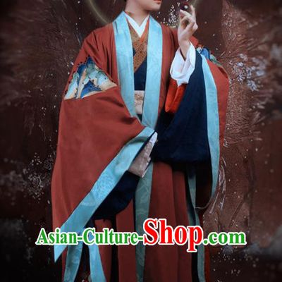 China Tang Dynasty Taoist Priest Hanfu Clothing Traditional Dunhuang Murals Immortal Historical Costumes Ancient Royal Prince Clothing